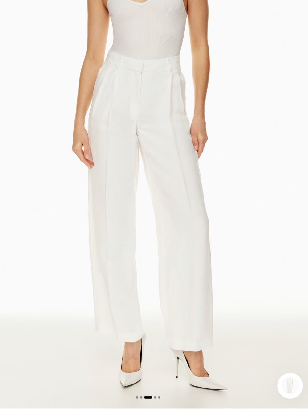 Babaton by Aritzia Pleated Linen Pant
